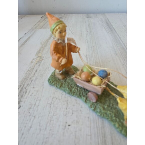 Vintage bruce Elsass Bethany Lowe chick cart Easter parade AS IS figurine statue - Picture 5 of 9